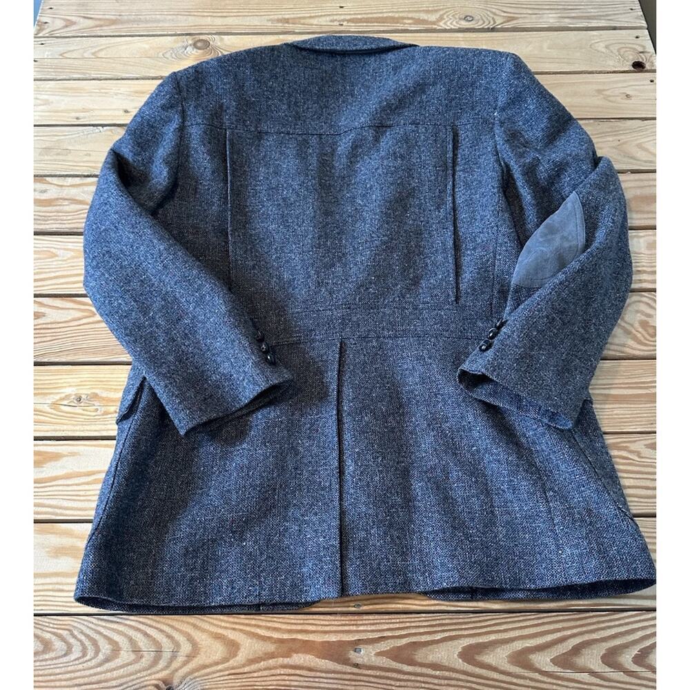 Vintage Pendleton Men’s Gray Elbow Patch Wool Sui… - image 2